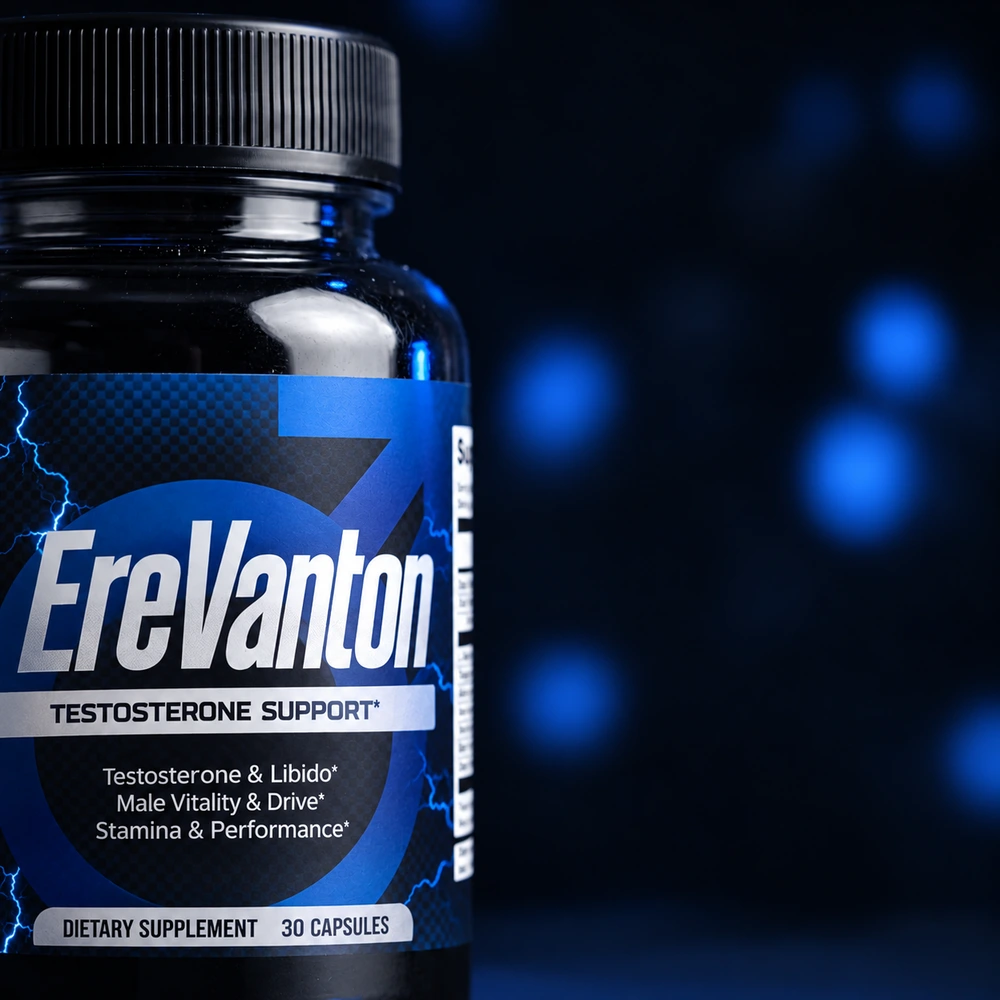EreVanton® jar lit from behind